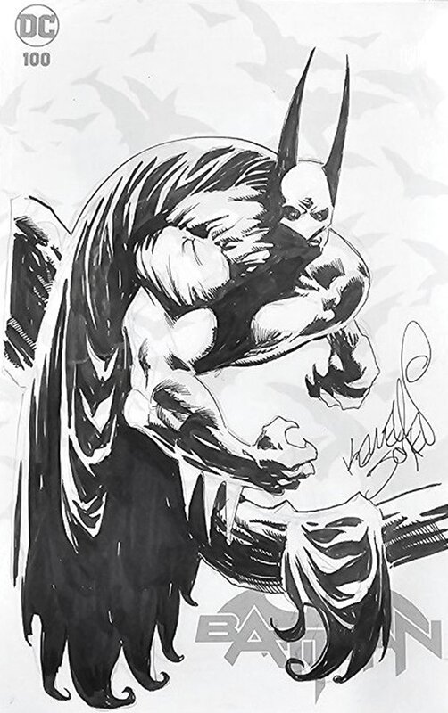 Kelley Jones, Batman Original Sketch Cover - Original Illustration