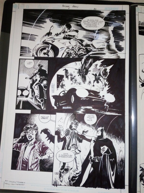 En vente - Batman / rick hoberg - Planche originale