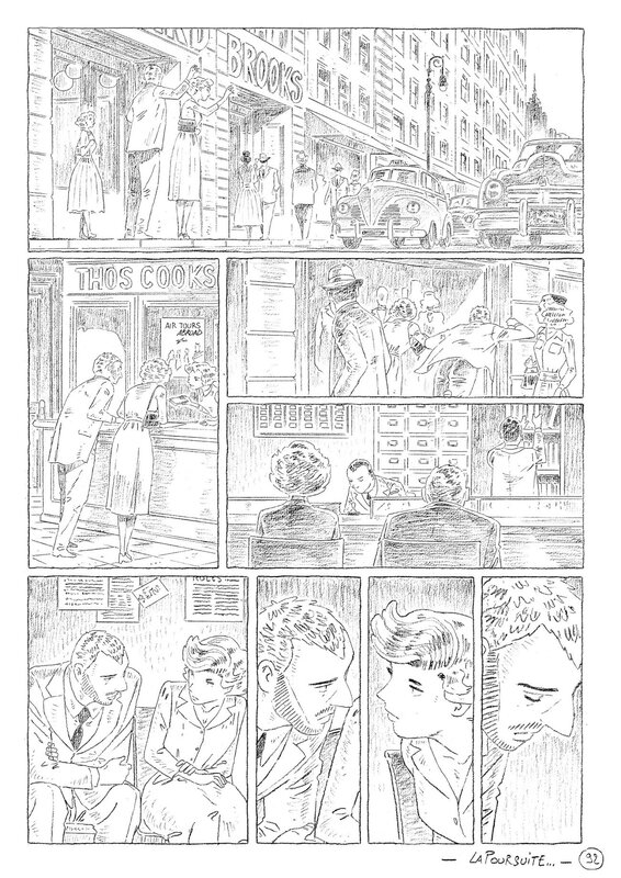En vente - Cyril Bonin, Douglas Kennedy, Cyril Bonin - La poursuite du bonheur p.94 - Planche originale
