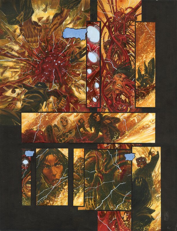 For sale - Olivier Ledroit, Xoco tome 2 - planche originale 56 - Comic Strip