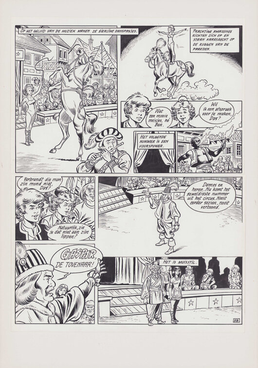 Jef Broeckx | 1985 | Dag en Heidi De zonderlinge tovenaar - Comic Strip