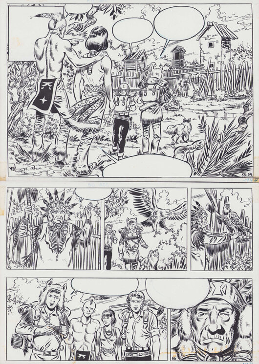 Jeff Broeckx | 1974 | Bessy 114 De opgejaagden (p. 14) - Planche originale