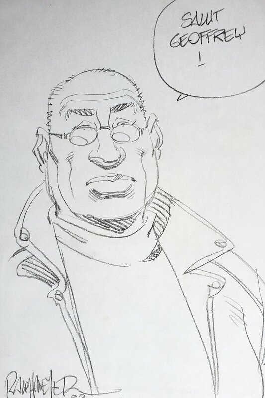 Ralph Meyer, BERCEUSE  ASSASSINE  T3 LA MEMOIRE DE DILLON - Sketch