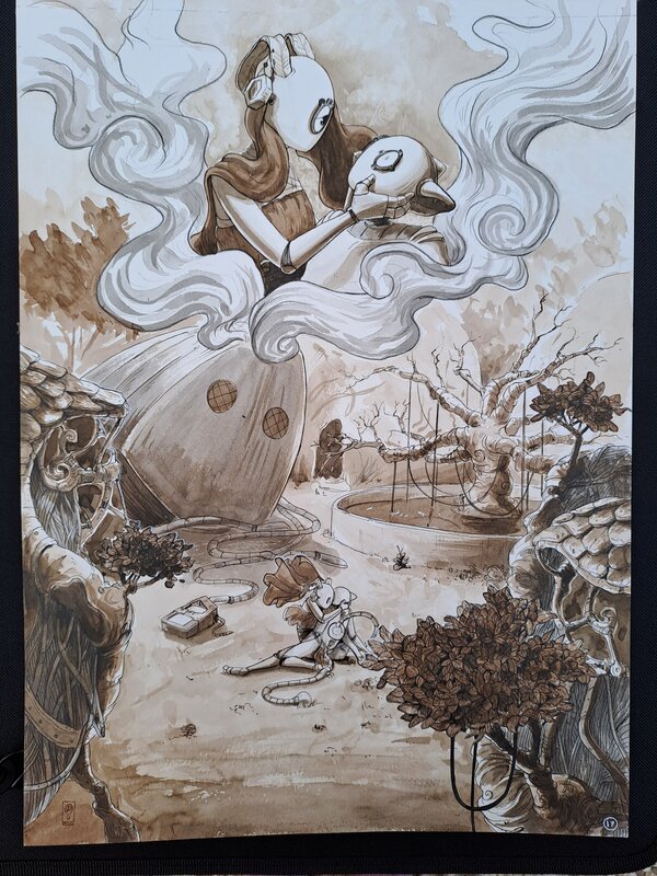 En vente - Les Dryodes par Camille Maestracci - Planche originale