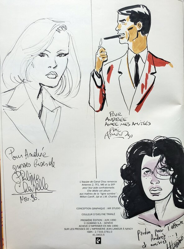 Hugues Labiano, Philippe Chapelle, Philippe Aymond, Pierre Christin, Moebius, CANAL CHOC   T1 L'IMAGE DISPARUE - Sketch