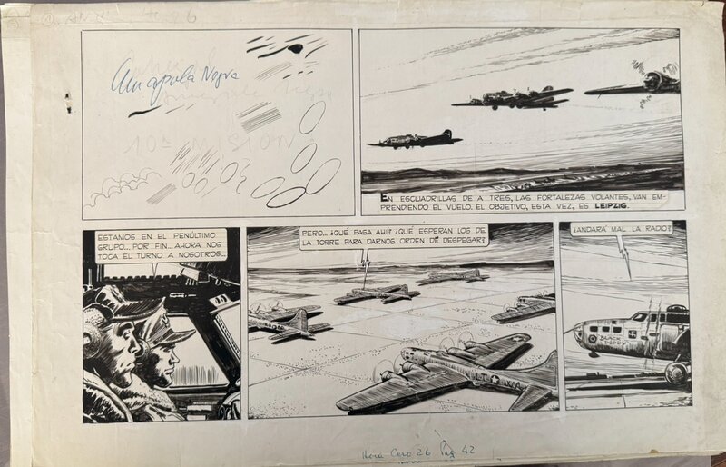 Francisco Solano Lopez, Hector Oesterheld, Amapola Negra Title Page 10 Mission - Comic Strip
