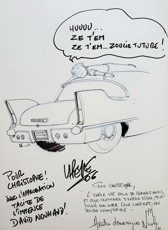 David Nouhaud, MAXIME MURENE   LA VIERGE AVORTEE - Sketch