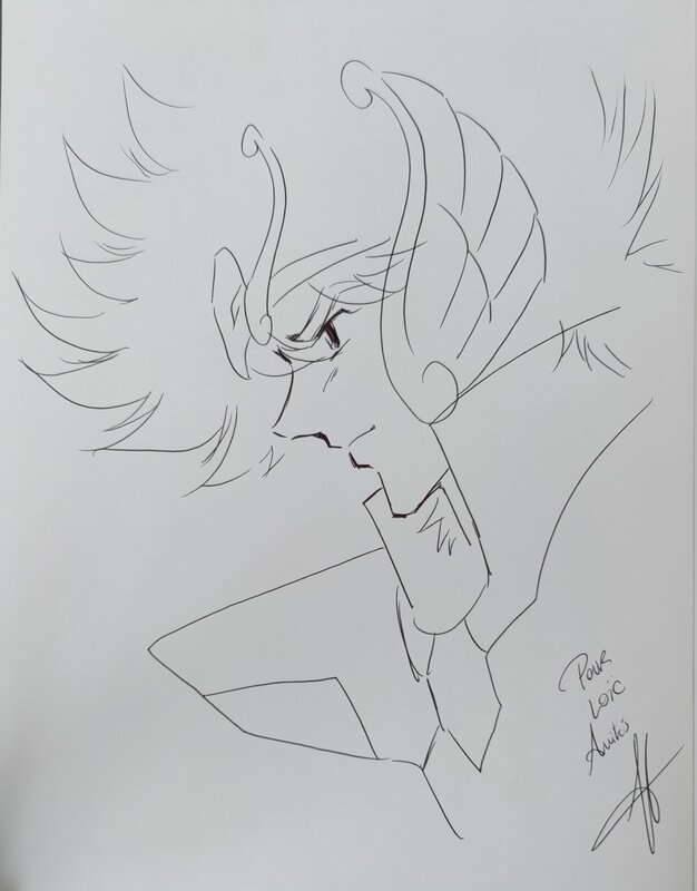 Jérôme Alquié, Dédicace Saint Seiya - Time Odyssey -1TL- Time Odyssey 1/5 - Sketch