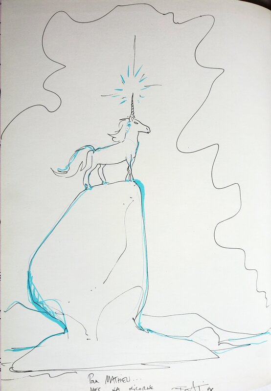 Marc Bati, Moebius, ALTOR   T2 SUR L'ÎLE DE LA LICORNE - Sketch