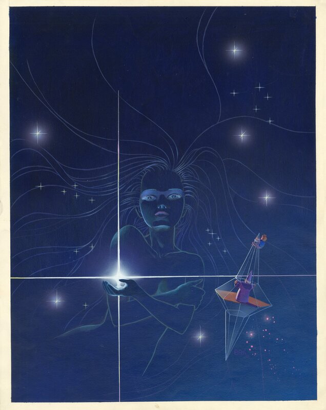 En vente - Marc Bati, Altor, tome 1 : Magic Crystal – Illustration originale de couverture pour l’édition américaine - Illustration originale