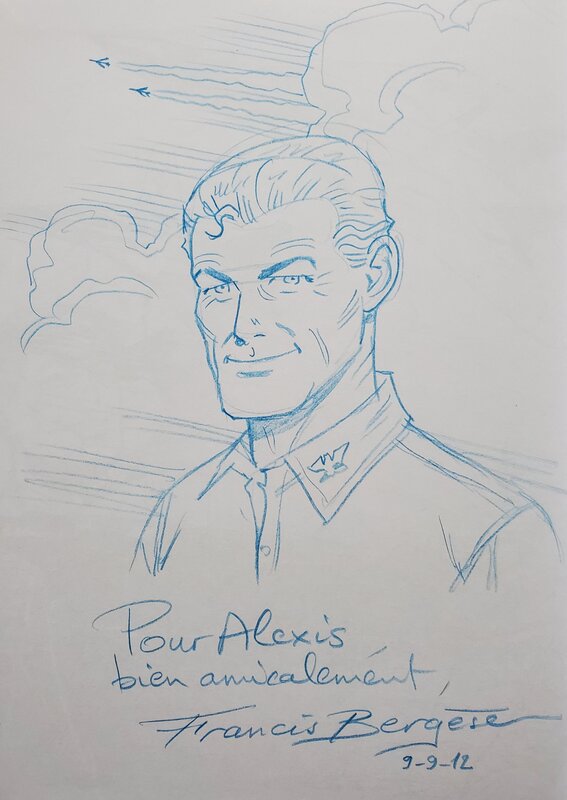 Francis Bergèse, LES AVENTURES DE BUCK DANNY    T46 L'ESCADRILLE FANTÔME - Dédicace