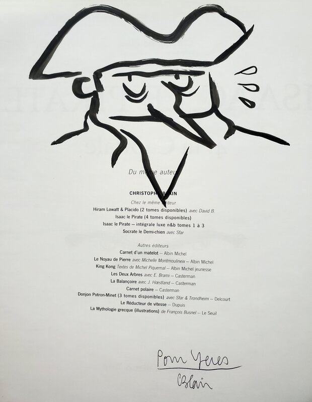 Christophe Blain, ISAAC LE PIRATE   T4 LA CAPITALE - Sketch