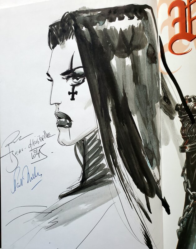 Olivier Ledroit, Pat Mills, REQUIEM CHEVALIER VAMPIRE   T5 DRAGON BLITZ - Sketch