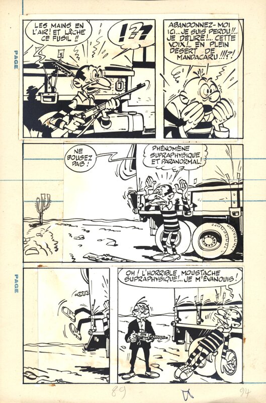 Maurice Tillieux, Gil Jourdan, Gag de Poche n° 53 planche 94 - Comic Strip