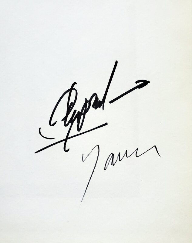 Yann, Yves Sente, Roman Surzhenko, signatures  LE MONDE DE THORGAL  Hors-Série AUX ORIGINES DU MONDE - Dédicace