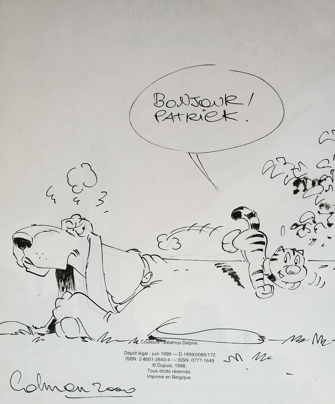 Stéphane Colman, Stephen Desberg, BILLY THE CAT   T6 LE CHOIX DE BILLY - Dédicace