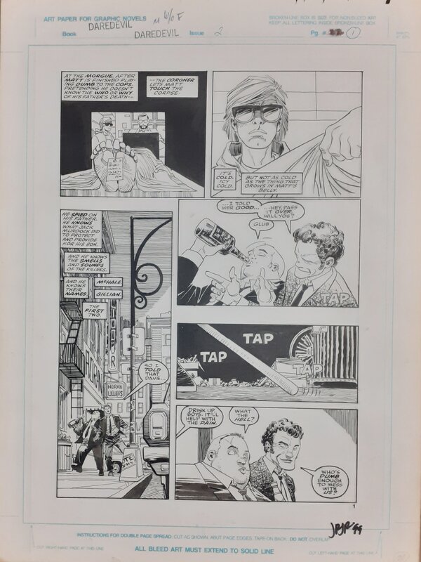 John Romita Jr., Man Without Fear n.2 page 1 - Planche originale