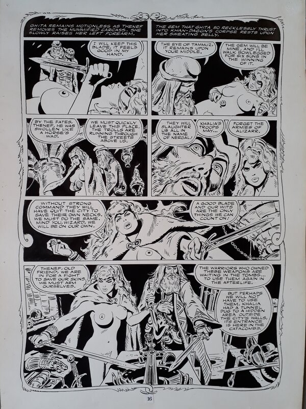 Frank Thorne, Ghita of Alizarr page 16 - 1981 - Comic Strip