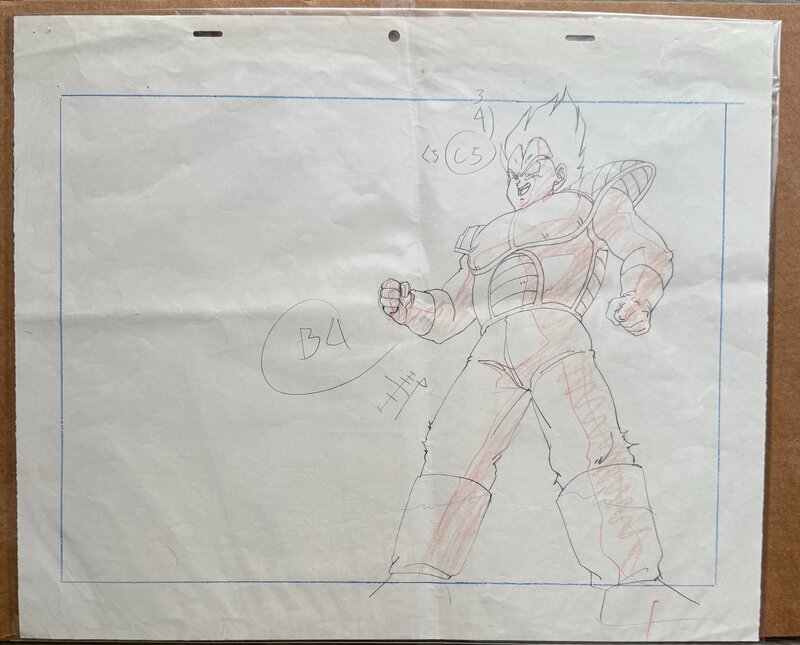 Akira Toriyama, Dragon ball Z : vegeta - Planche originale