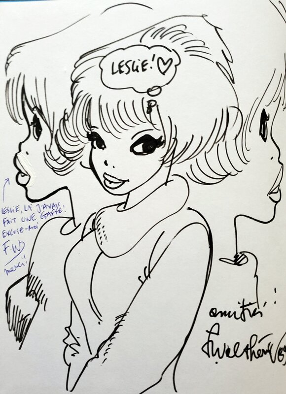 François Walthéry, NATACHA  T14 CAUCHEMIRAGE - Sketch