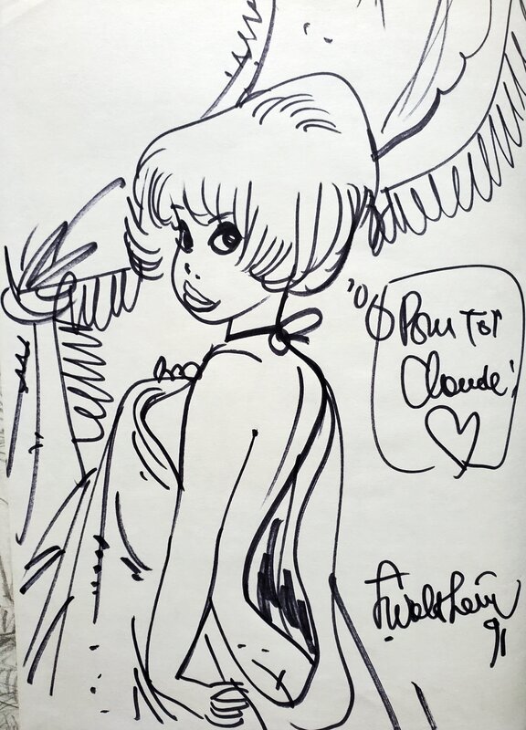 François Walthéry, NATACHA  T8 INSTANTANES POUR CALTECH - Sketch