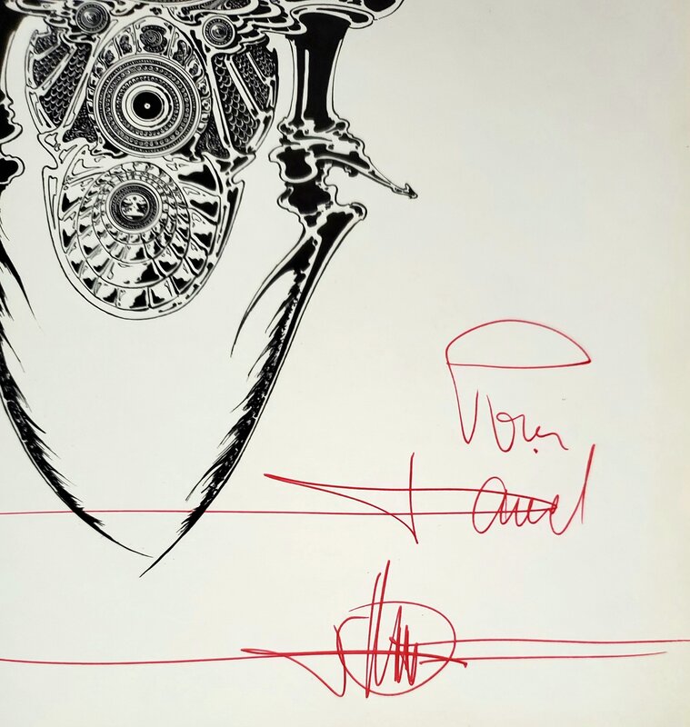 Philippe Druillet, YRAGAËL   uniquement dédicace manuscrite - Dédicace