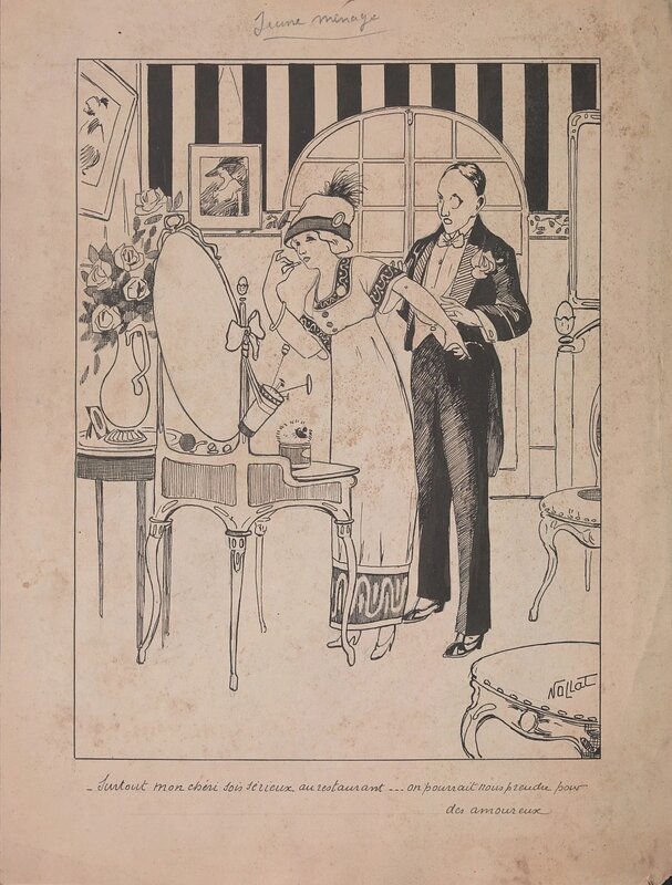 Jeune ménage par Louis Talon - Illustration originale