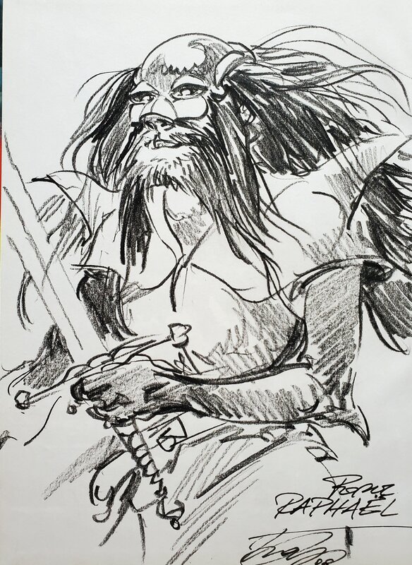 Kas, André-Paul Duchâteau, HANS   T10 LE PERIL  ARC-EN-CIEL - Sketch