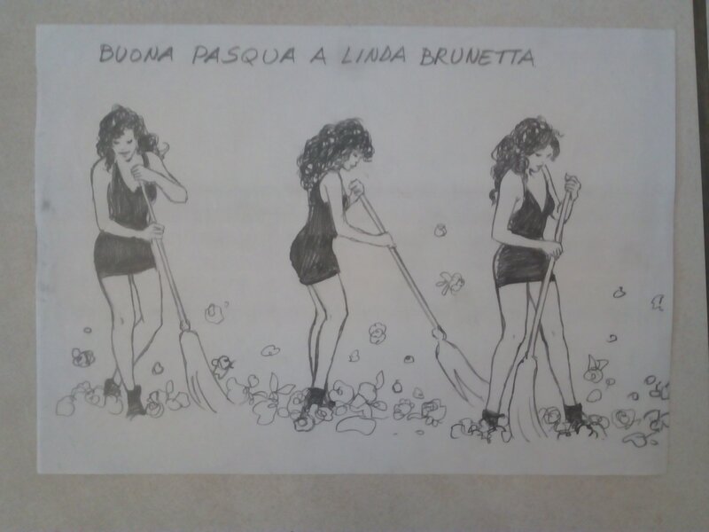 En vente - Pin up / milo manara - Planche originale