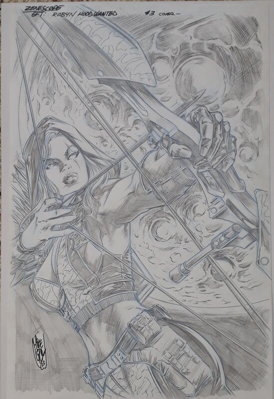 Mike Lilly, Grimm FAIRY TALES PRESENTS: ROBYN HOOD - WANTED #3 COVER - Planche originale