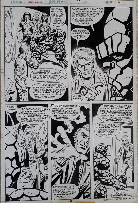 Herb Trimpe, John Romita, Joe Giella, Marvel Two in One #9 page 18 - (1974) - Comic Strip