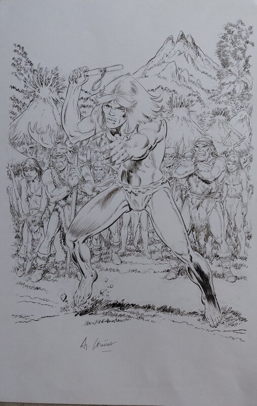 Rahan by André Chéret - Original Illustration