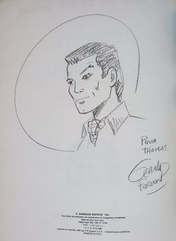 Gérald Forton, BOB MORANE T14 LE SECRET DES 7 TEMPLES - Sketch