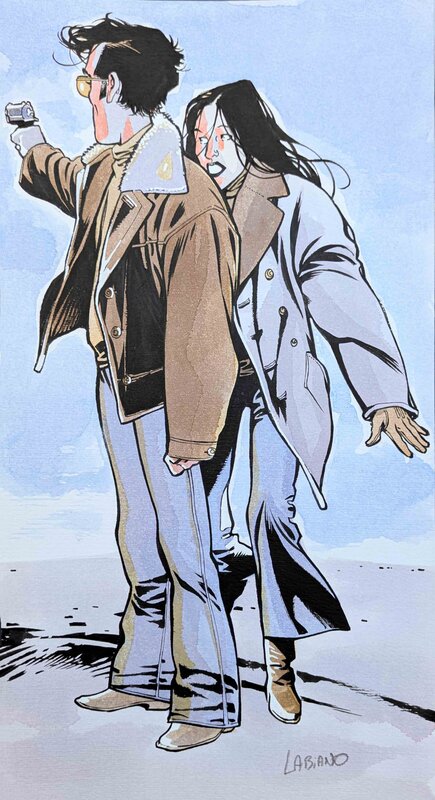 En vente - Black Op par Hugues Labiano - Illustration originale