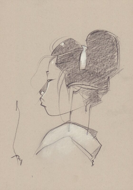 For sale - Geisha 03 by Michetz - Original Illustration