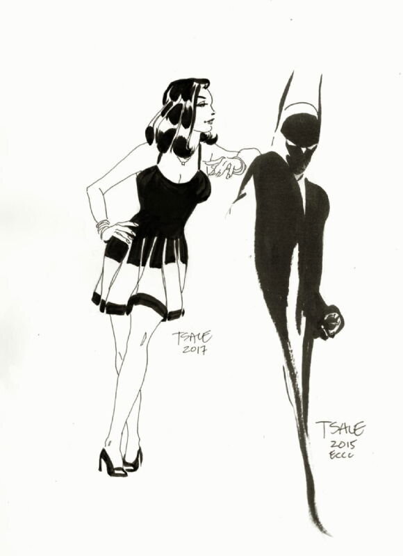 Sketchbook Remarque par Tim Sale - Illustration originale