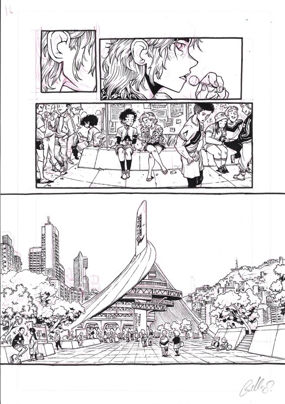 For sale - Guillaume Singelin, Shin ZERO - Planche originale 27 - Comic Strip