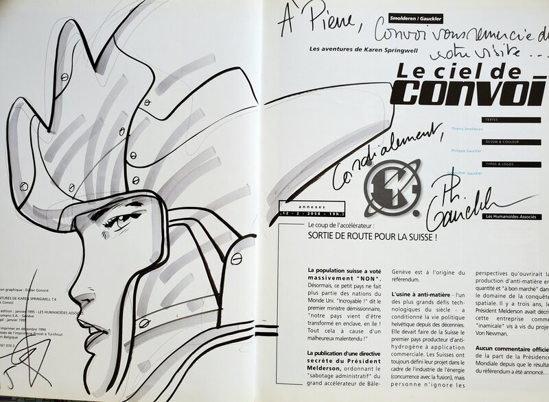 Philippe Gauckler, LES AVENTURES DE KAREN SPINGWELL   T2 LES PRISONNIERS DE CONVOI - Sketch