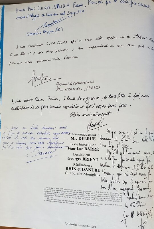 Georges Brient, L'EXTRAORDINAIRE EPOPEE DE LA 1ère ARMEE FRANCAISE...RHIN ET DANUBE - Dédicace