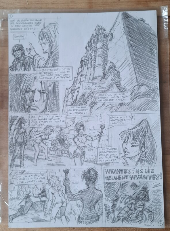 En vente - Dany, Les guerrières de Troy - Œuvre originale