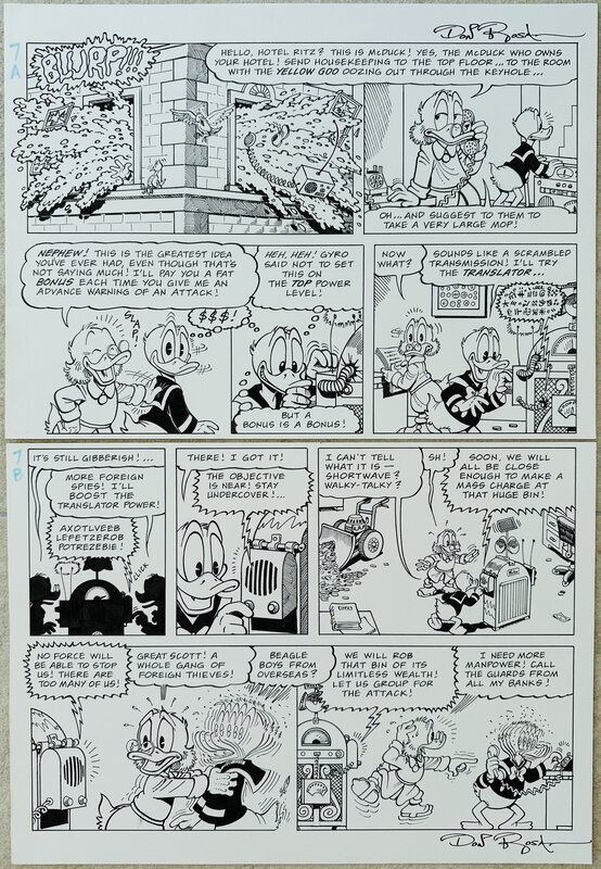 En vente - Don Rosa - Scrooge McDuck - 2000 - Attaaack! - Page 7 - Planche originale