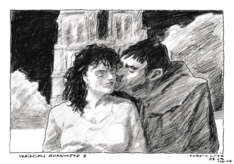 En vente - Quasimodo 1 par Stéphane Dubois - Illustration originale