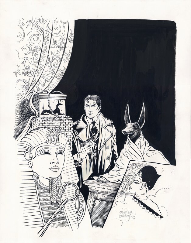 Olivier Grenson, Carland Cross, tome 2. Le dossier Carnarvon - Couverture - Original Cover