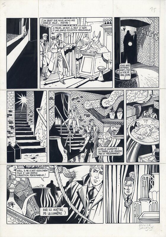 Olivier Grenson, Carland Cross, tome 2. Le dossier Carnarvon, planche 17 - Comic Strip