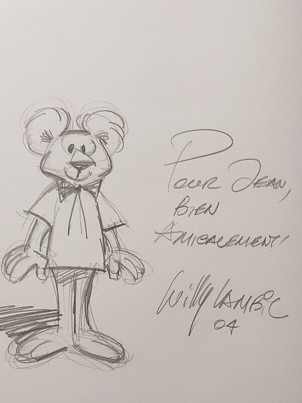 Hobby et Koala by Willy Lambil - Sketch