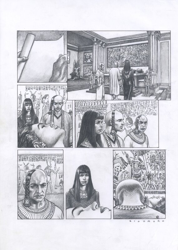 Eugenio Sicomoro, Les Deux Coeurs de l'Égypte, tome 1, planche 41 - Planche originale