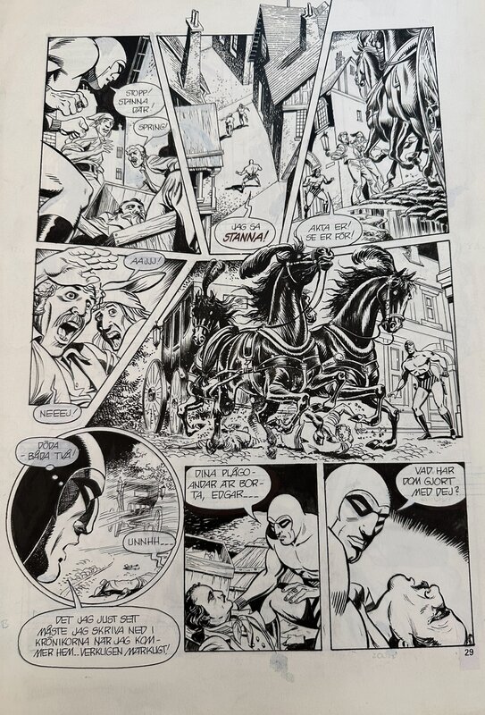 César Spadari, Le Fantôme du Bengale A Rose for Edgard Alan Poe - Comic Strip