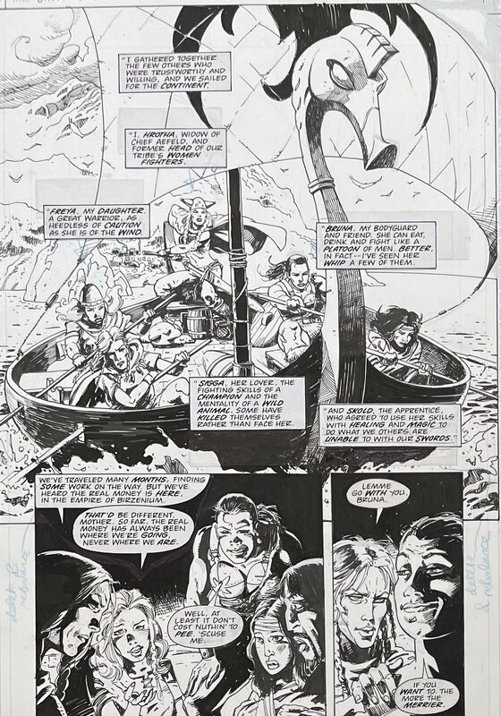 Alex Horley, Battleaxes #1, pag.13 - Comic Strip