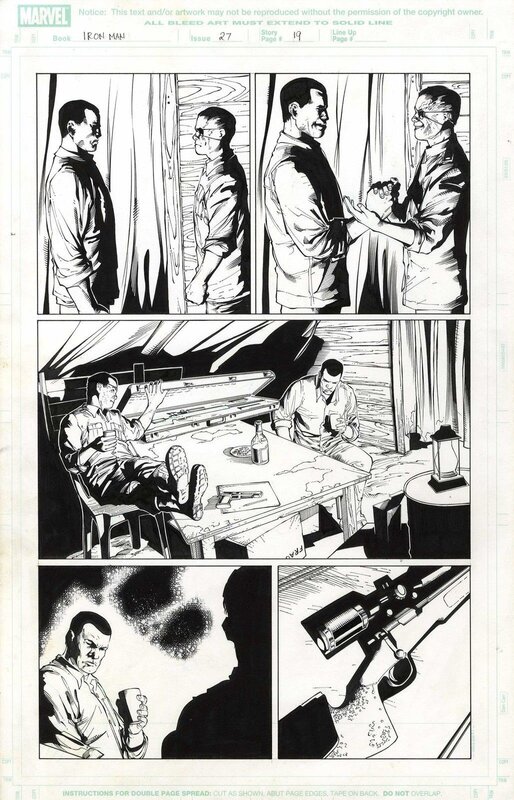 Carlo Pagulayan, Jeff Huett, Iron Man #27, pag.19 - Comic Strip