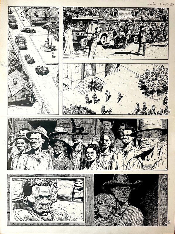 For sale - Claude Auclair, Le Sang du Flamboyant - planche 96 - Comic Strip